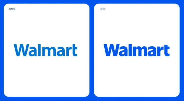 The new logo change for Walmart across the United States. Photo: Walmart.    