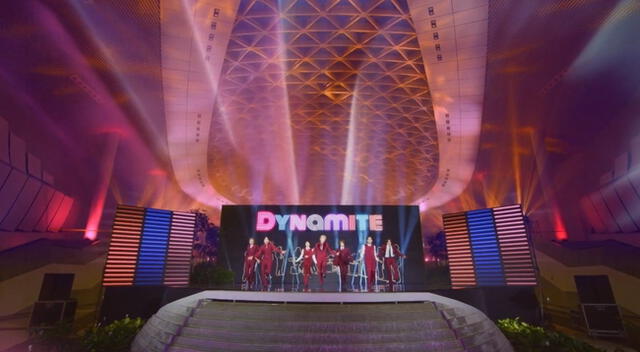 Captura del performance "Dynamite" de BTS. Foto: Big Hit / BBMAs 2020