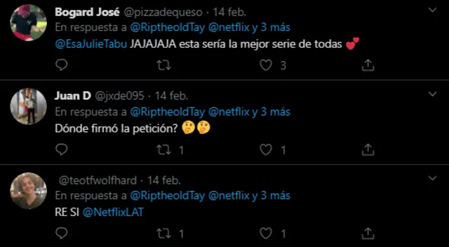 Usuarios de Twitter no dudan en mostrar su aceptación por un posible documental del Caso Cumbres. (Foto: Captura Twitter)