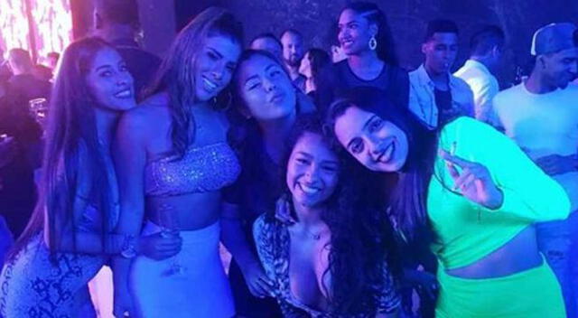 Yahaira Plasencia en la fiesta de Jefferson Farfán.