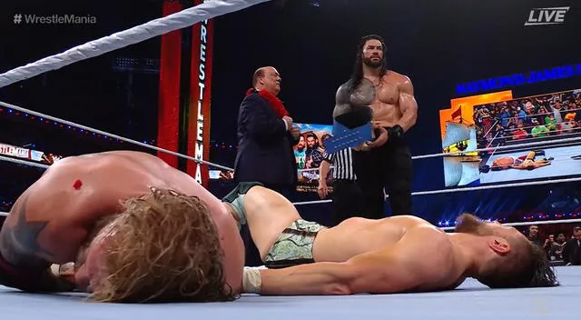 WrestleMania 37 cerró sus dos noches con Roman Reigns reteniendo su campeonato universal. Foto: difusión