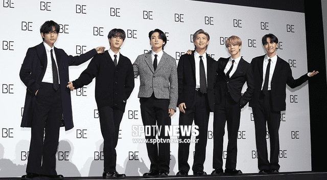 BTS: seis integrantes fueron parte de la conferencia de prensa de BE. Foto: SpoTVNews