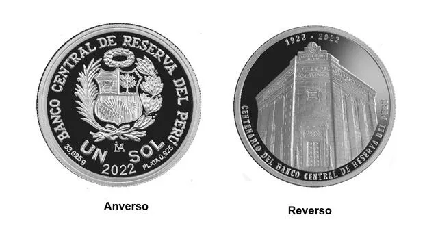 Moneda por los 100 años de fundación del BCRP. Foto: BCRP