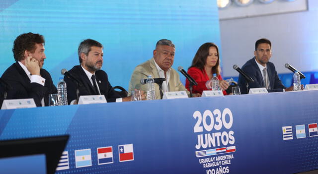 La candidatura de Argentina, Chile, Paraguay y Uruguay fue presentada este martes 7 de febrero. Foto: AFA   