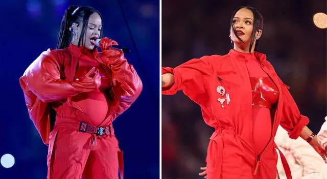  Rihanna se roba todas las miradas tras su presentación en el Super Bowl 2023. Foto: composición LR/ Super Bowl<br><br>    
