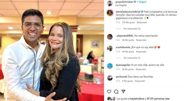 Christian Yaipén declaró su amor a su esposa en su cumpleaños. Foto: Instagram 