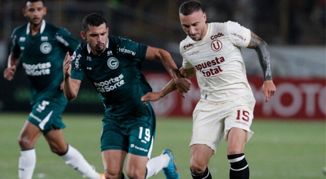 Universitario empató 2-2 contra Goiás en el primer partido. Foto: Luis Jiménez/Grupo La República   