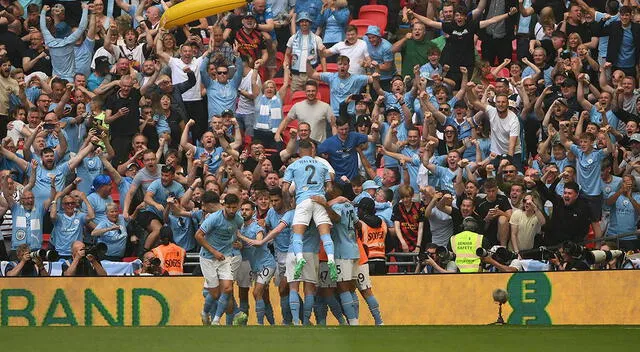  Los Ciudadanos van por el triplete: es campeón de la FA Cup 2023 luego de vencer a los diablos rojos. Foto: difusión    