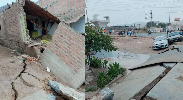  Casas quedan en escombros tras colapsar tunel del Megapuerto de Chancay. Foto: La República   