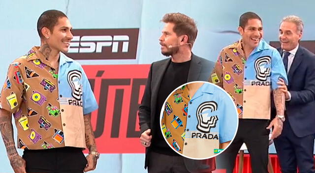 Hace unos días, Guerrero sorprendió con una colorida prenda en el set de ESPN. Foto: captura/ESPN   