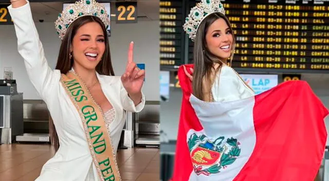  Luciana Fuster en el Miss Grand Internacional 2023. Foto: composición LR/Instagram   