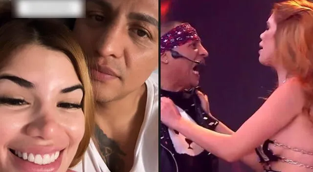 Jonathan Maicelo y Samantha Batallanos se presentaron en 'Mande quien mande'. Foto: composición LR/Instagram/captura de América TV.   