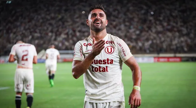 Luis Urruti se coronó campeón con Universitario este 2023. Foto: Universitario   