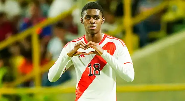 Víctor Guzmán viene destacando en la selección peruana sub-23. Foto: FPF   