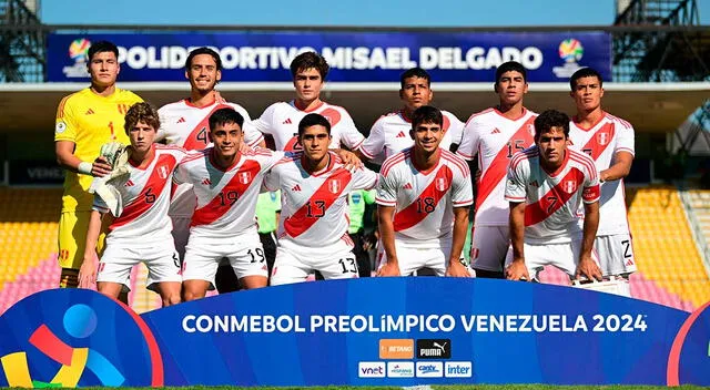 La selección peruana sub-23 no pudo contar con varias de sus figuras. Foto: Conmebol. 