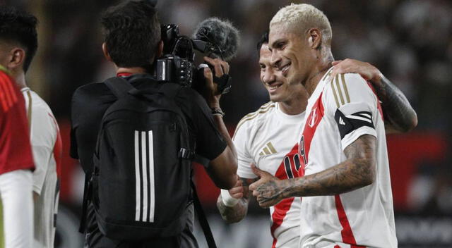 Lapadula y Guerrero fueron la dupla en ataque durante el segundo tiempo del Perú vs. República Dominicana. Foto: Luis Jiménez/GLR   