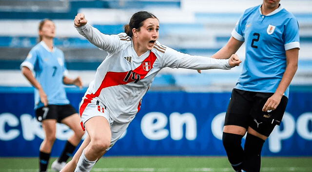 Valerie Gherson es una de las goleadoras de Perú en el Sudamericano. Foto: FPF   