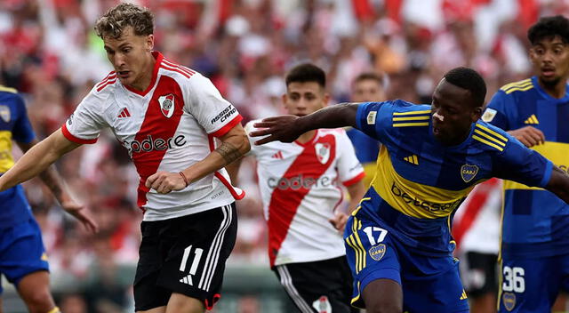 Boca Juniors lleva tres clásicos seguidos sin poder ganarle a River Plate. Foto: AFP   