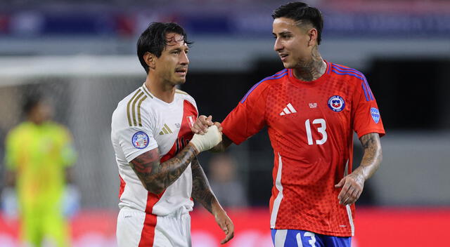 Perú y Chile igualaron 0-0 en la primera fecha del grupo A de la Copa América. Foto: AFP.   