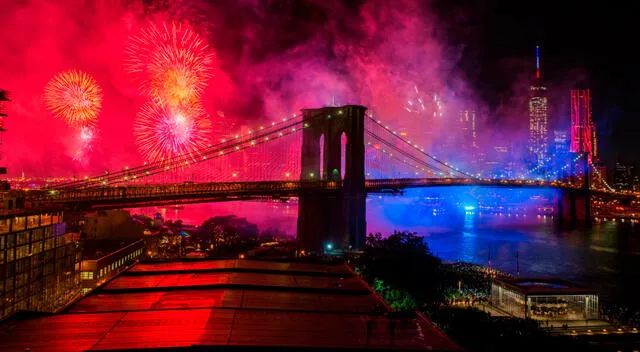 Nueva York celebra el 4 de julio con el show de fuegos artificiales de Macy's. Foto: difusión.   