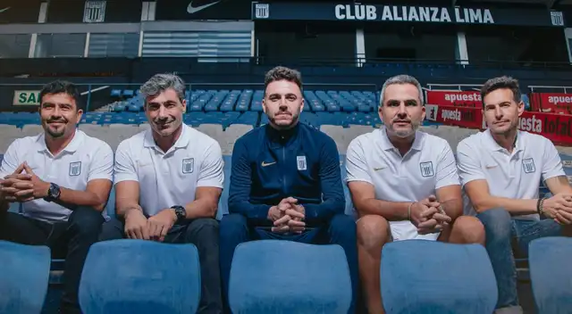 Mariano Soso junto a su comando técnico. Foto: Alianza Lima Mariano Soso junto a su comando técnico. Foto: Alianza Lima