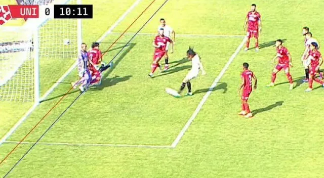 Así fue el polémico gol que le anularon a Universitario de Deportes ante Sport Huancayo. Foto: L1 MAX.   