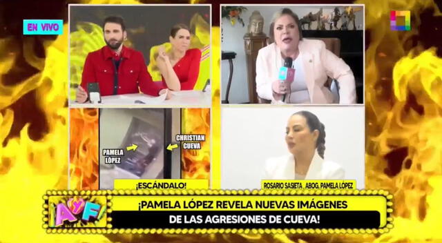  Rosario Sasieta, abogada de Pamela López, en entrevista con Amor y fuego. Foto: Captura Willax 