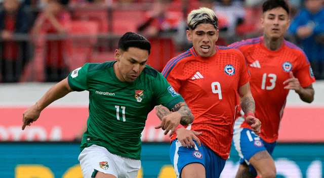 Chile perdió ante Bolivia en Santiago. Foto: AFP   