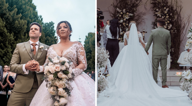  Estrella Torres reveló los 'sacrificios' que hizo su esposo para pagar su boda. Foto: Composición LR / Instagram    