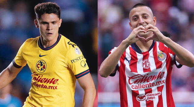 América le ganó 1-0 a Chivas en el Torneo Clausura. Foto: composición/AFP   