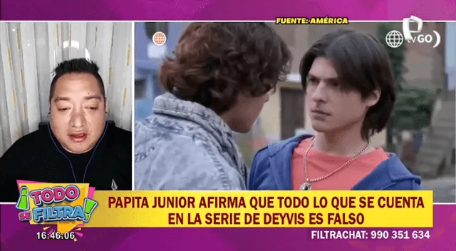  Papita Jr. arremete contra serie de Deyvis Orosco. Foto: Captura Panamericana    