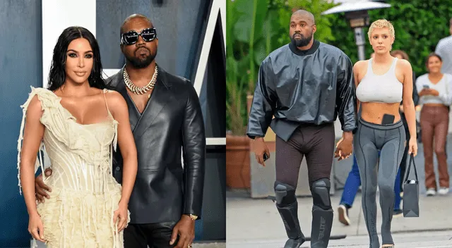  Kanye West ha sido acusado de enviar a investigar a su exesposa, Kim Kardashian, y pareja actual, Bianca Censori. Foto: Composición LR/US Weekly    