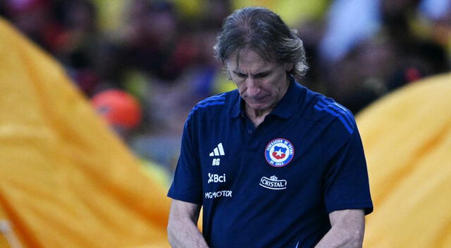 Ricardo Gareca deja a Chile en el fondo de la tabla de las Eliminatorias. Foto: AFP   