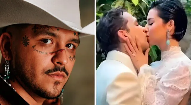 Christian Nodal, aparte de su música, es muy famoso en todo el continente debido a su relación amorosa con Ángela Aguilar. Foto: Instagram. 