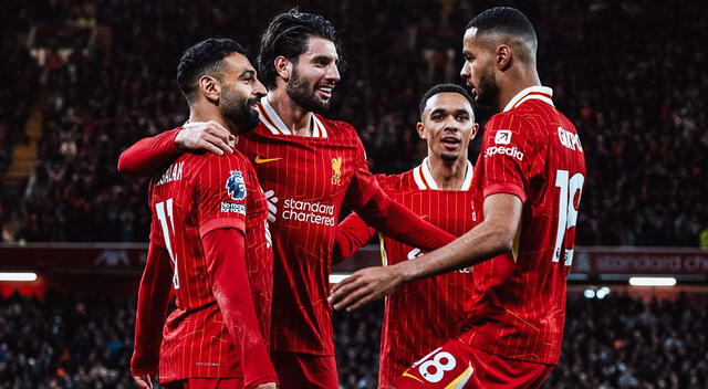 Liverpool lidera la Premier y Champions League. Foto: Liverpool FC   