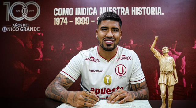  Paolo Reyna se unirá el plantel de Universitario para el 2025. Foto: Universitario/X   