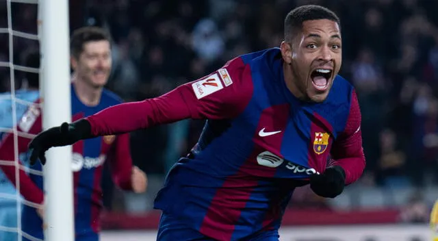 Vitor Roque convirtió 2 goles con Barcelona. Foto: AFP Vitor Roque convirtió 2 goles con Barcelona. Foto: AFP