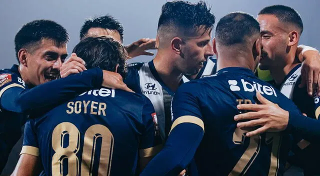 El equipo blanquiazul celebrando el gol de Bassco Soyer. Foto: Alianza Lima El equipo blanquiazul celebrando el gol de Bassco Soyer. Foto: Alianza Lima
