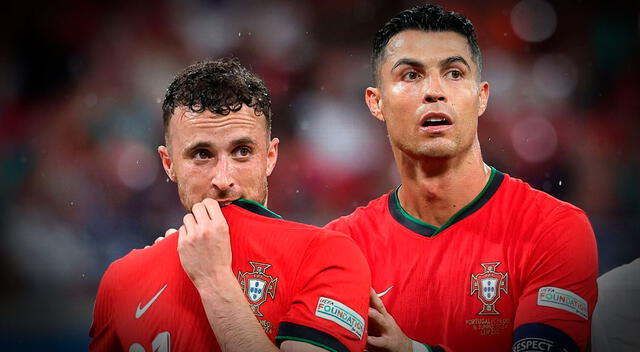 Cristiano Ronaldo y Diogo Jota en la reciente edición de la Nations League. Foto: AFP Cristiano Ronaldo y Diogo Jota en la reciente edición de la Nations League. Foto: AFP