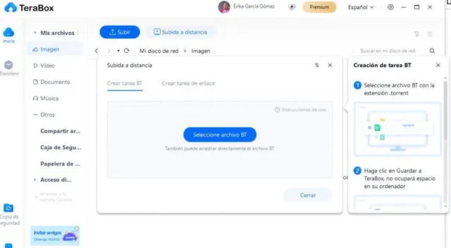  Terabox tiene una versión para computadoras. Foto: uptodown blog 