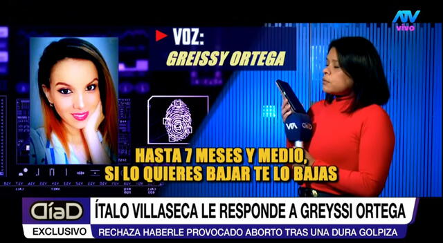 Greissy Ortega se defiende de Ítalo Villaseca.   