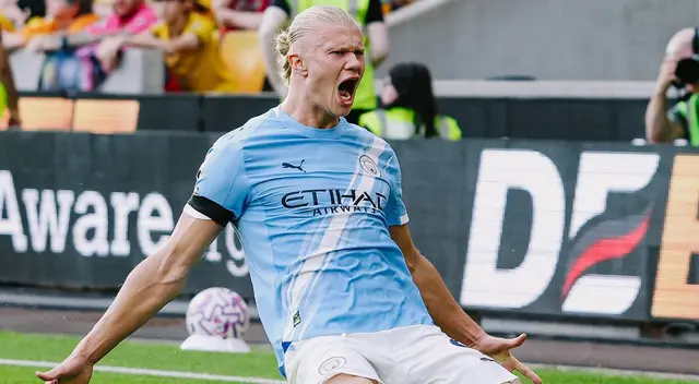 Erling Haaland es uno de los máximos goleadores del Manchester City en la temporada. Foto: Manchester City Erling Haaland es uno de los máximos goleadores del Manchester City en la temporada. Foto: Manchester City