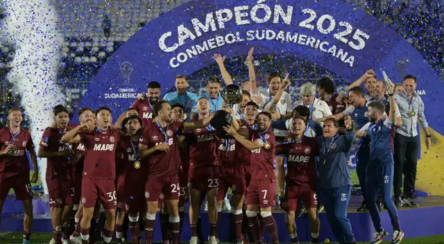 Lanús ganó por segunda ocasión la Copa Sudamericana. Foto: AFP Lanús ganó por segunda ocasión la Copa Sudamericana. Foto: AFP
