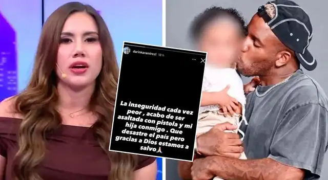 Darinka Ramírez fue víctima de asalto a mano armada junto a su bebé con Jefferson Farfán.