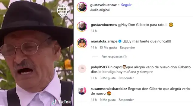 Usuarios reaccionan al regreso de 'Don Gilberto a AFHS.