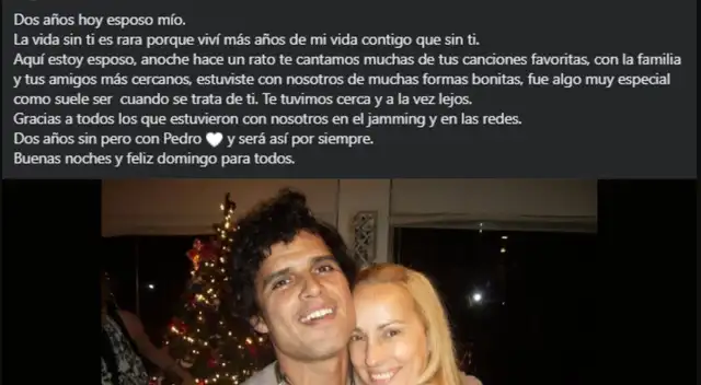 Esposa de Pedro Suárez Vértiz le dedica emotivo mensaje tras rendirle homenaje.