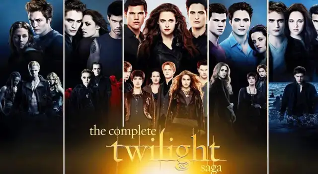 La saga completa de Crepúsculo.