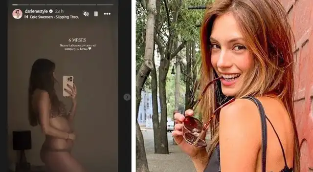 Darlene Rosas publicó en su historia de Instagram cómo va su embarazo. Darlene Rosas publicó en su historia de Instagram cómo va su embarazo.