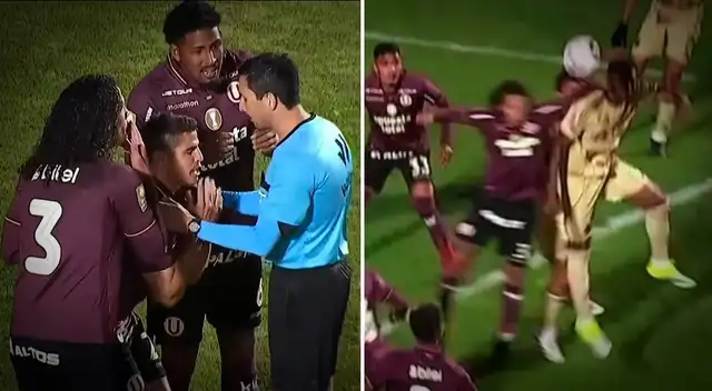 Imágenes de la falta de Riveros que cobró Ortega. Foto: L1 Max. 