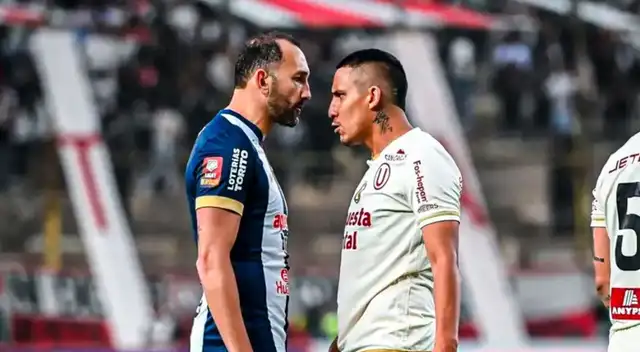 Hernán Barcos y Alex Valera se enfrentaron en varias ocasiones con las camisetas de Alianza Lima y Universitario, respectivamente. Foto: Twitter   